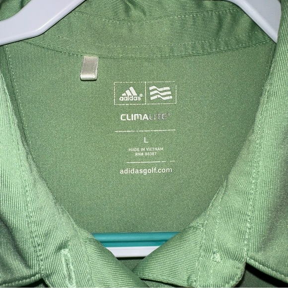 EUC Adidas Women's Olive Sleeveless Polo - Picture 2 of 3